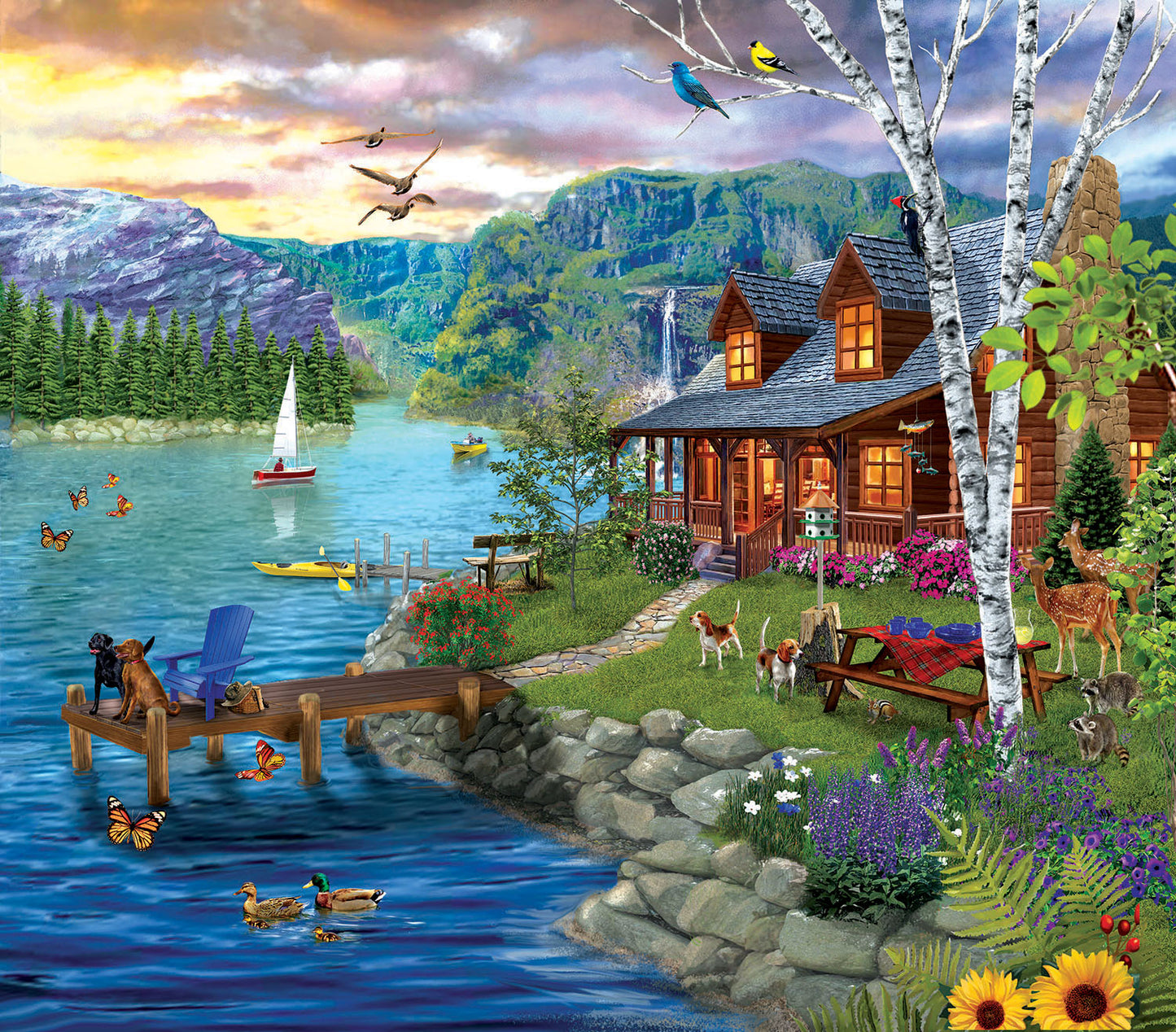 Peaceful Summer - 300 Piece Jigsaw Puzzle