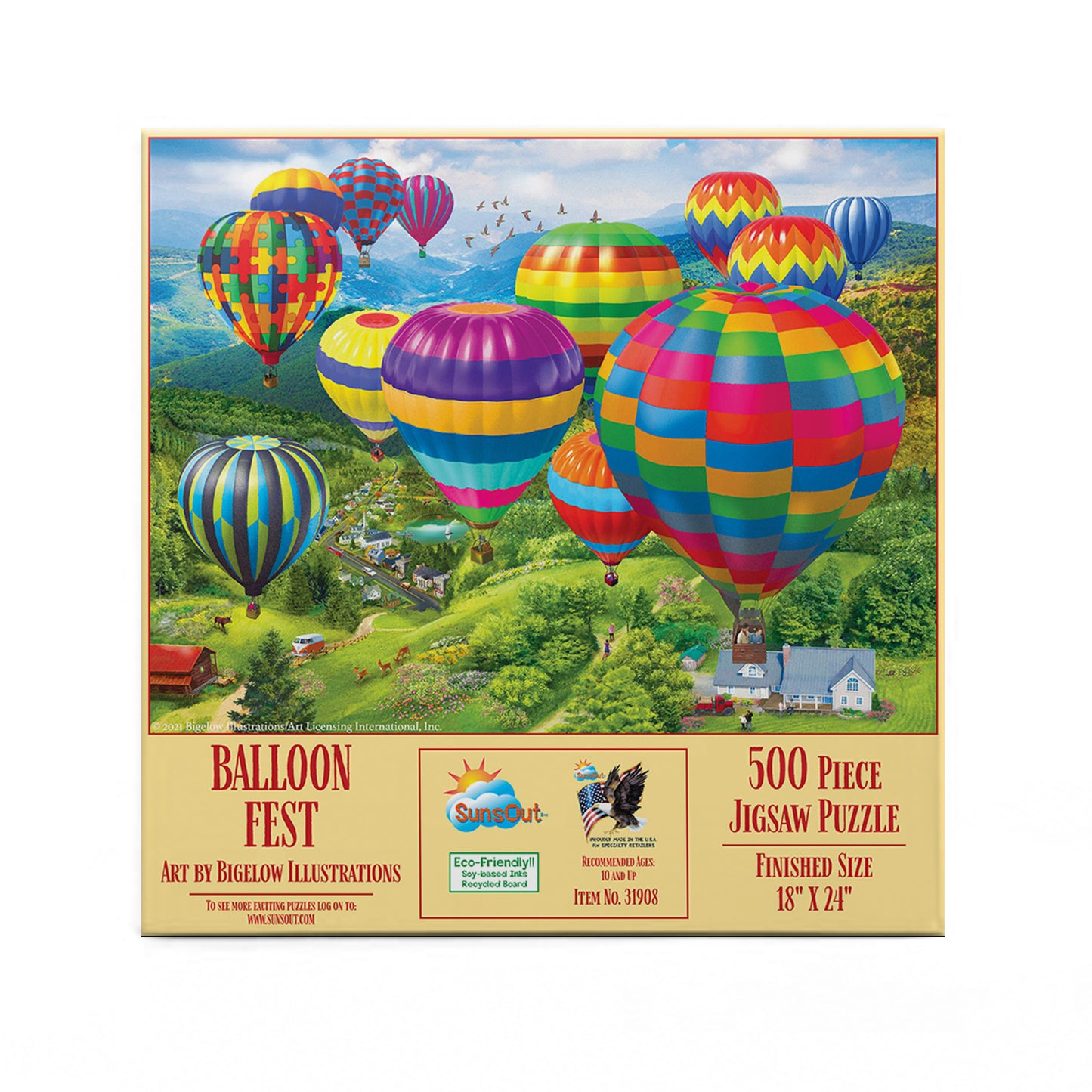 Balloon Fest - 500 Piece Jigsaw Puzzle