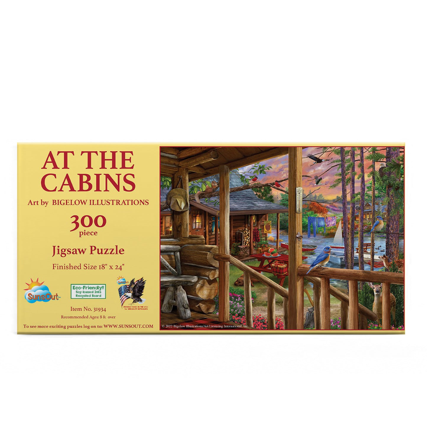 At The Cabins - 300 - 300 Piece Jigsaw Puzzle