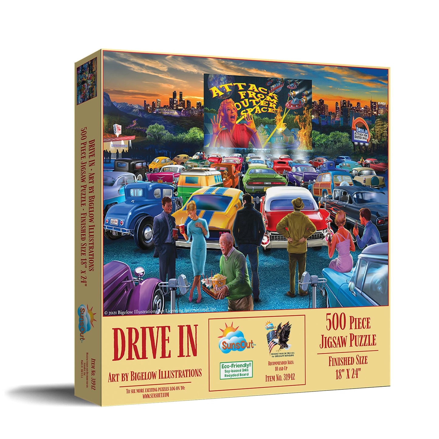 Drive In - 500 Piece Jigsaw Puzzle