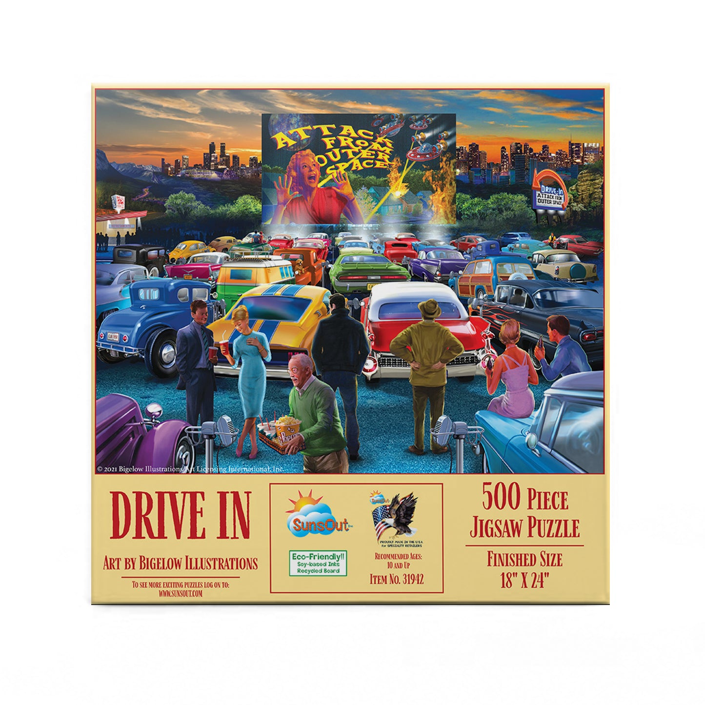 Drive In - 500 Piece Jigsaw Puzzle