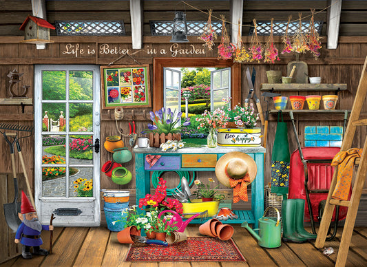 Life is Better in a Garden - 500 Large Piece Jigsaw Puzzle