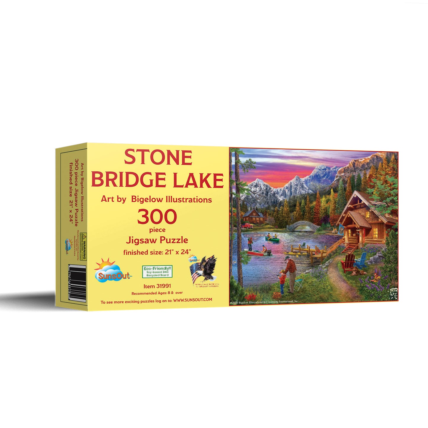 Stone Bridge Lake - 300 Piece Jigsaw Puzzle