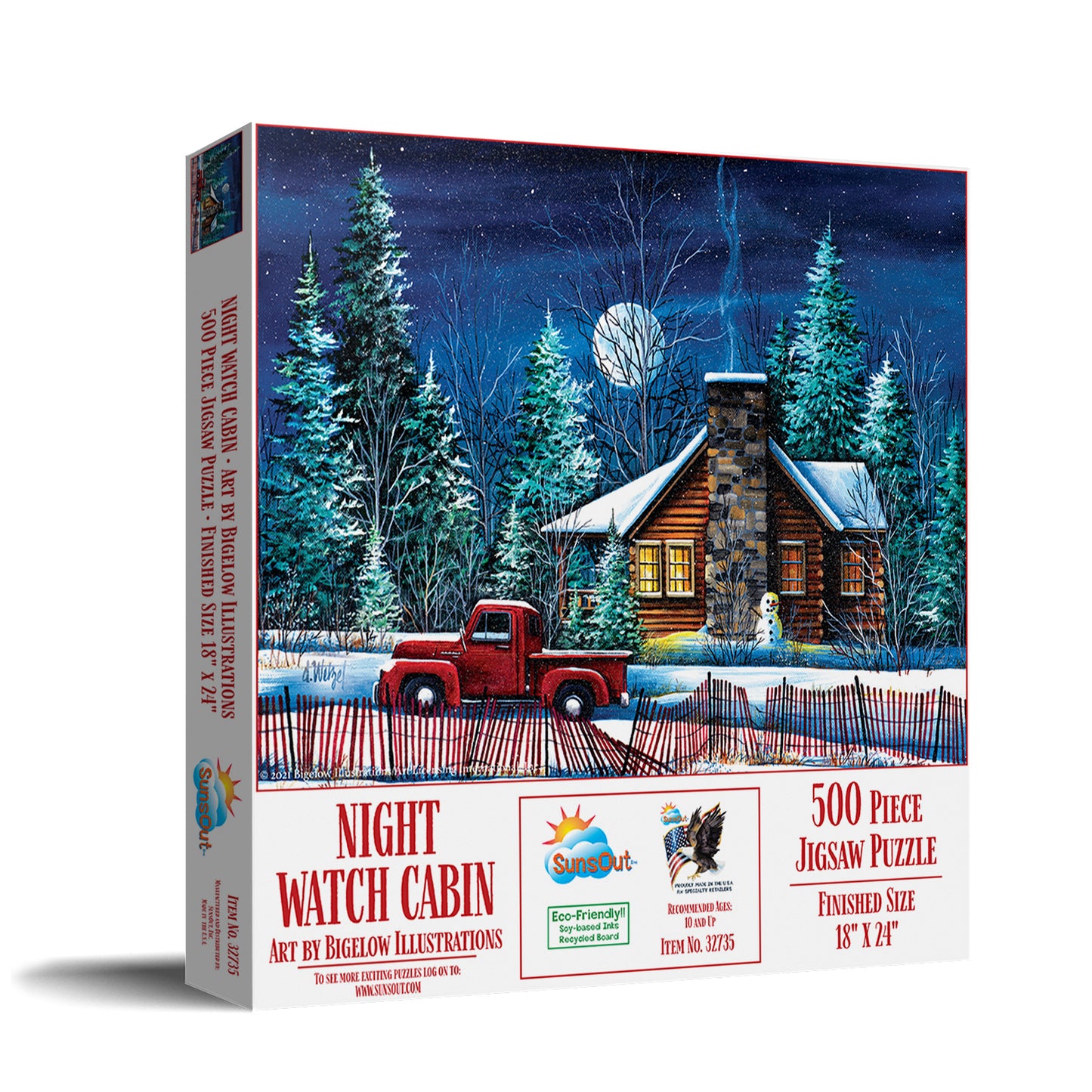 Night Watch Cabin - 500 Piece Jigsaw Puzzle