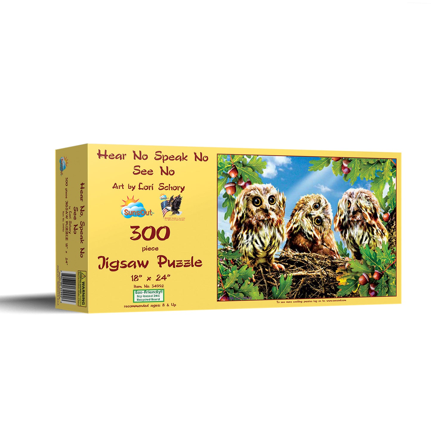 Hear No Speak No See No - 300 Piece Jigsaw Puzzle