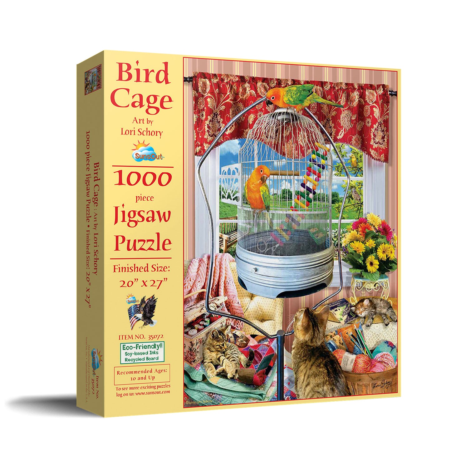 Bird Cage 1000 pc - 1000 Piece Jigsaw Puzzle
