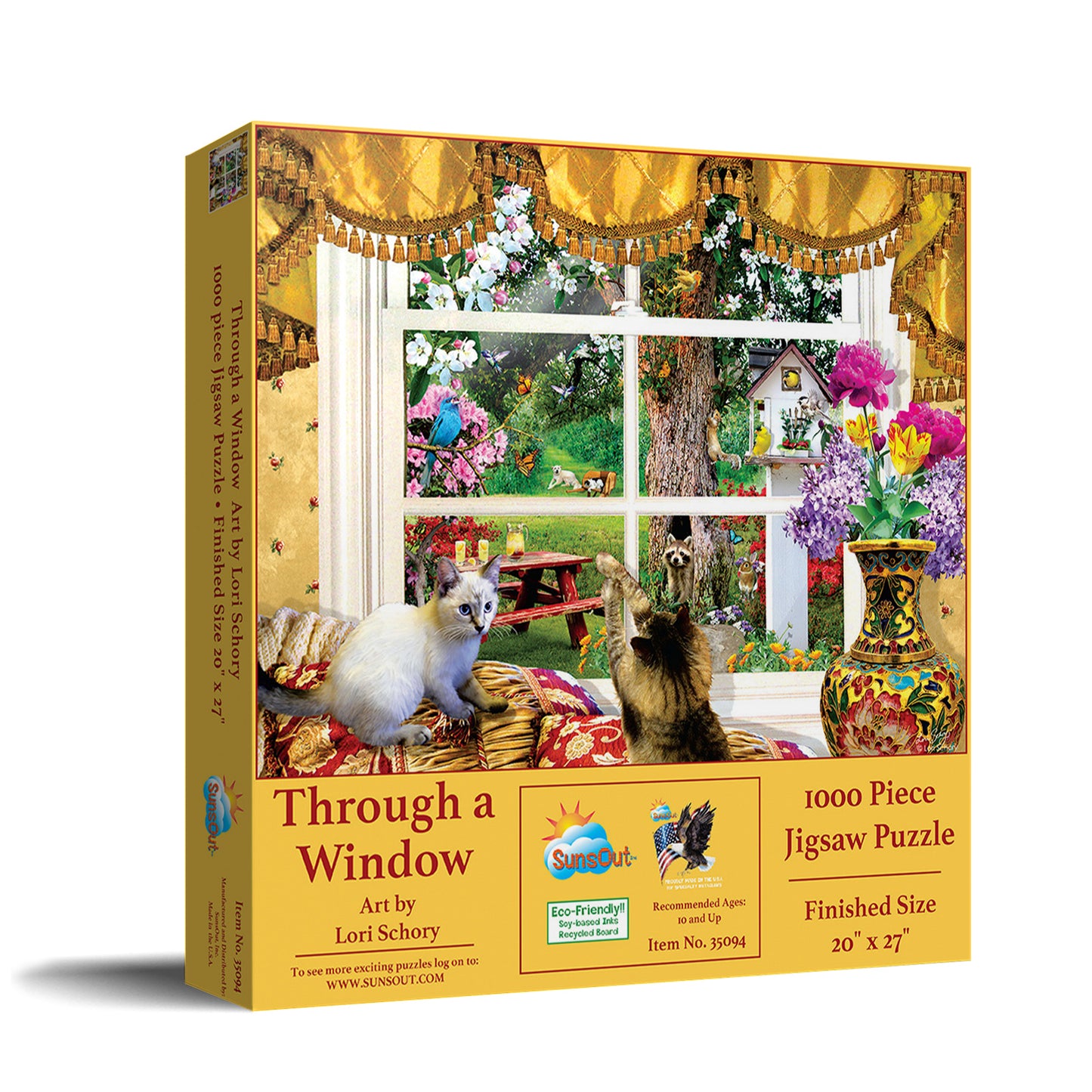 Through a Window - 1000 Piece Jigsaw Puzzle