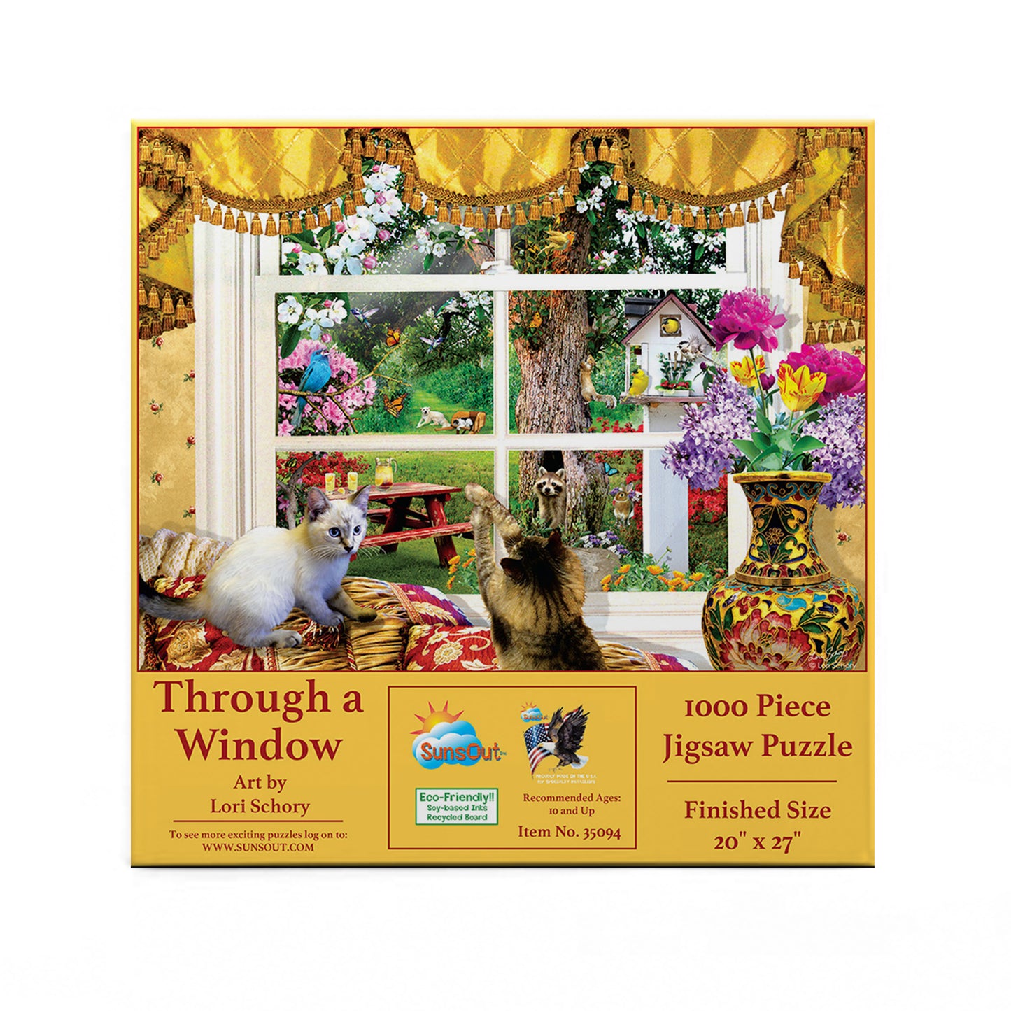 Through a Window - 1000 Piece Jigsaw Puzzle