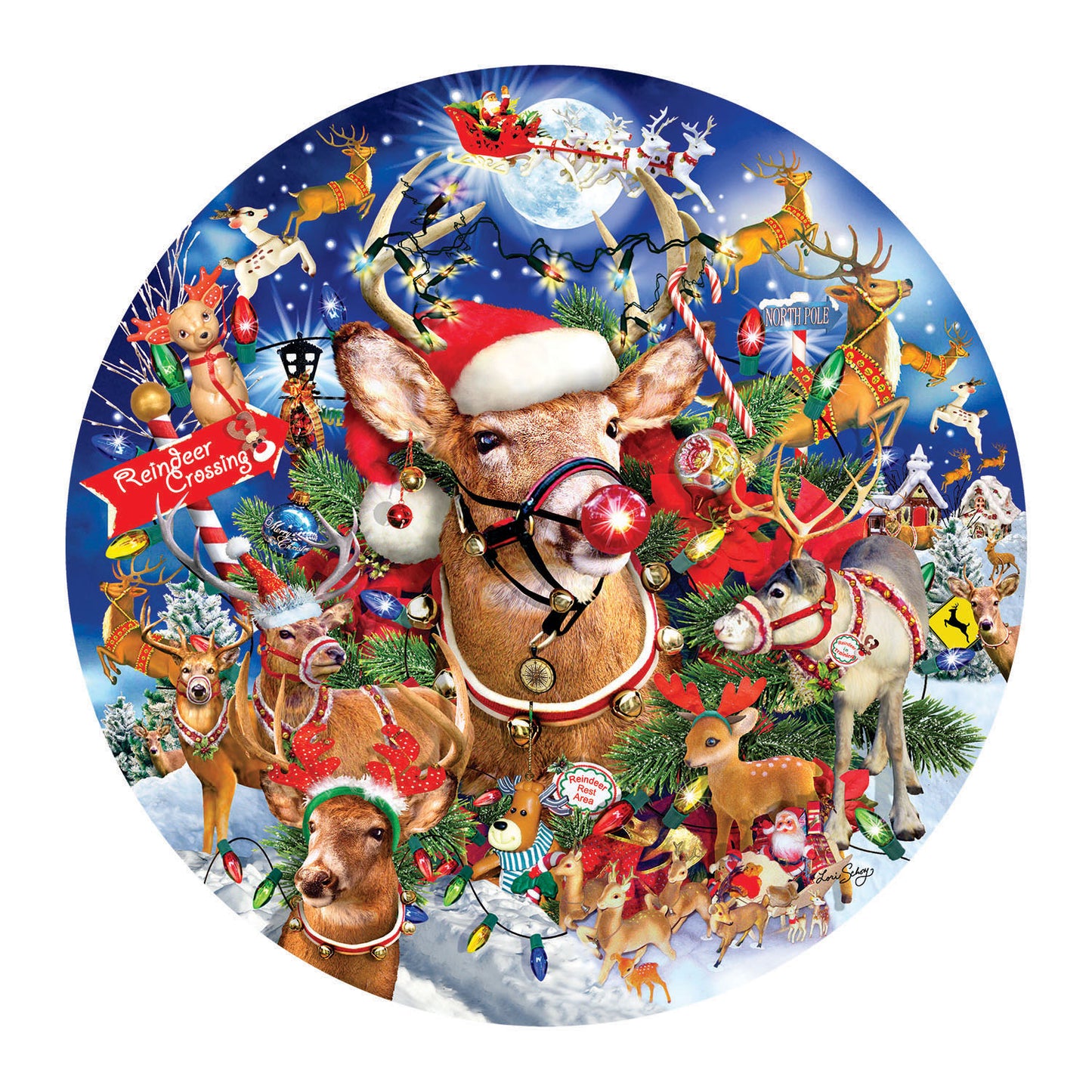 Reindeer Madness - 1000 Piece Jigsaw Puzzle