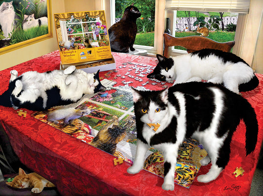 Who let the Cats Out? - 1000 Piece Jigsaw Puzzle
