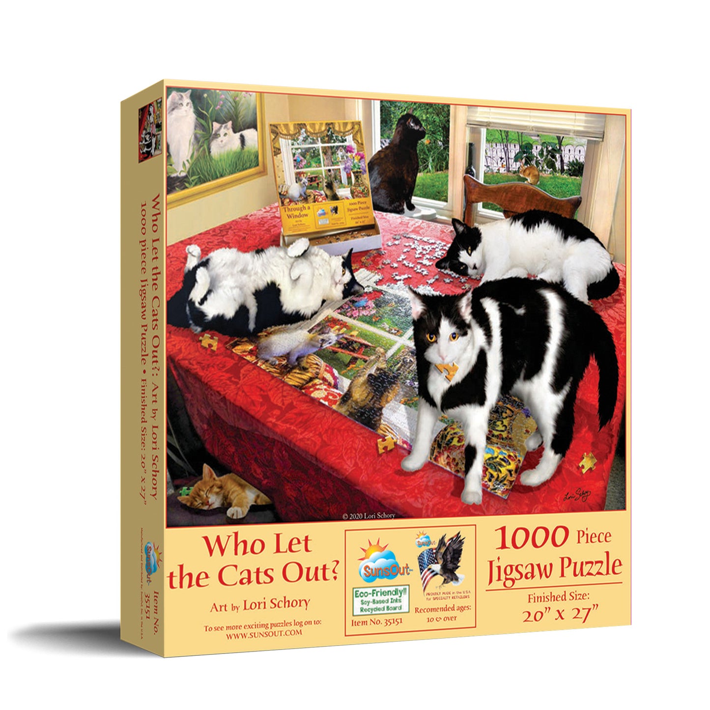 Who let the Cats Out? - 1000 Piece Jigsaw Puzzle