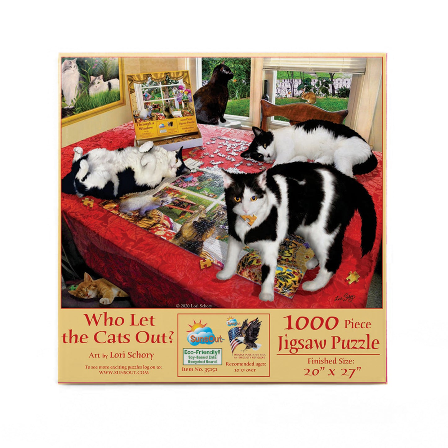 Who let the Cats Out? - 1000 Piece Jigsaw Puzzle