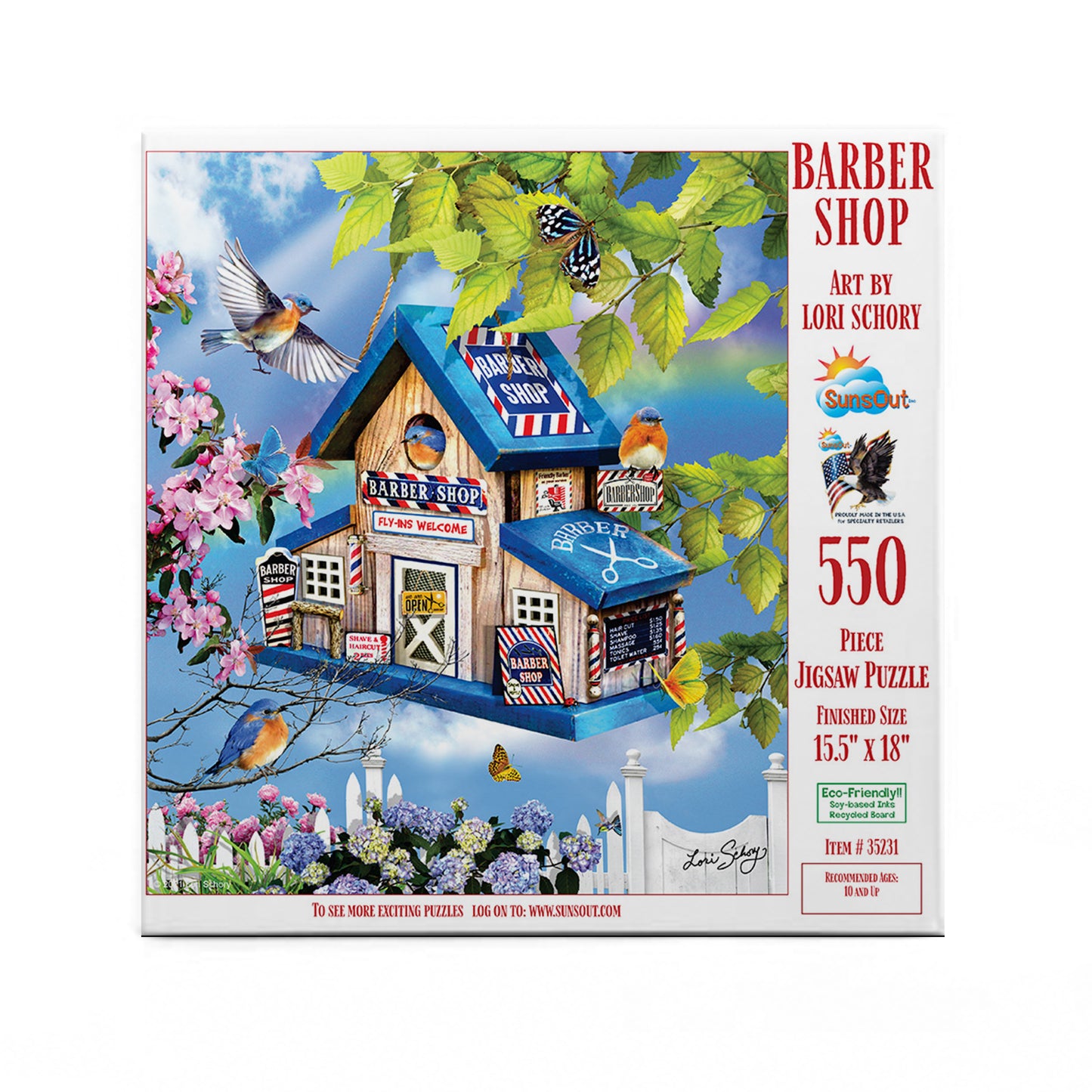 Barber Shop - 550 Piece Jigsaw Puzzle