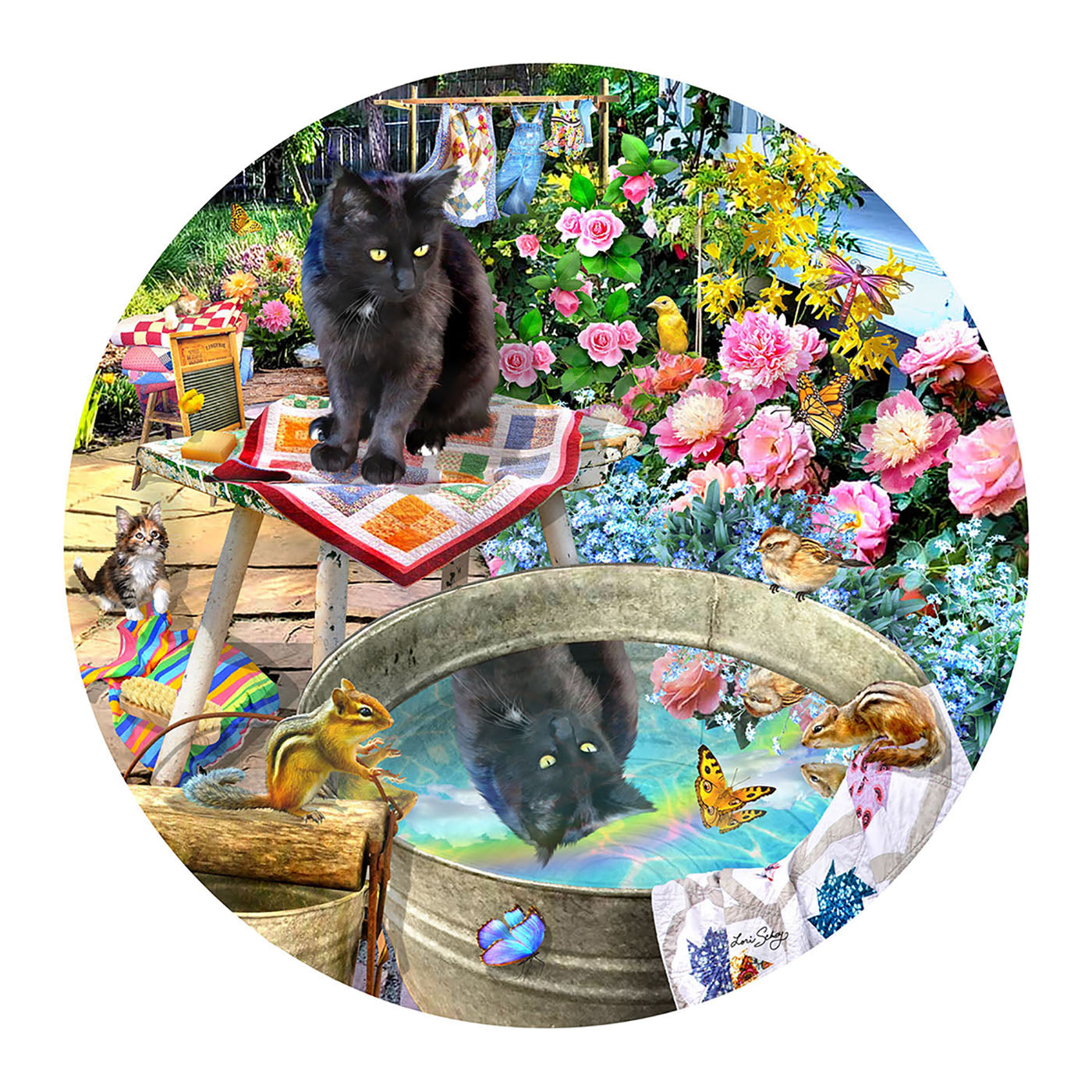 Kitty Reflections - 500 Piece Jigsaw Puzzle