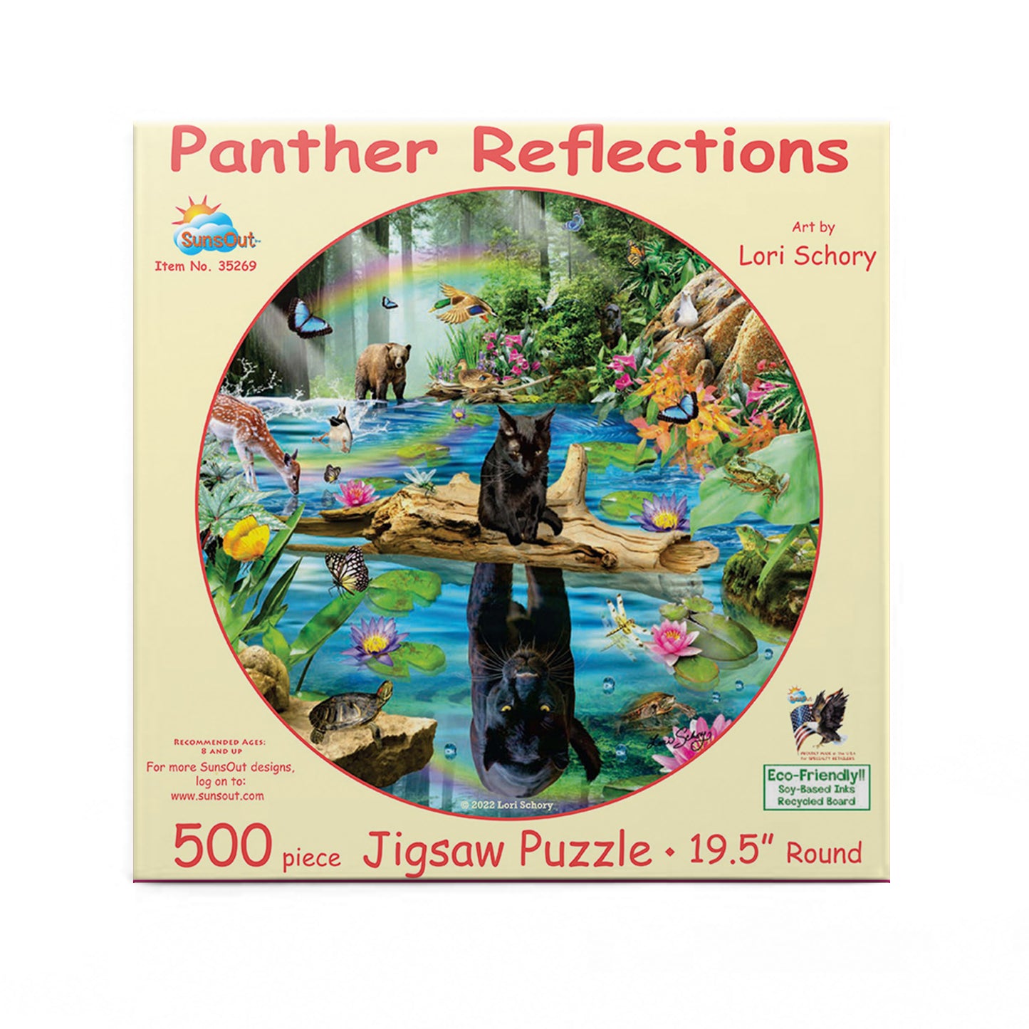 Panther Reflections - 500 Piece Jigsaw Puzzle