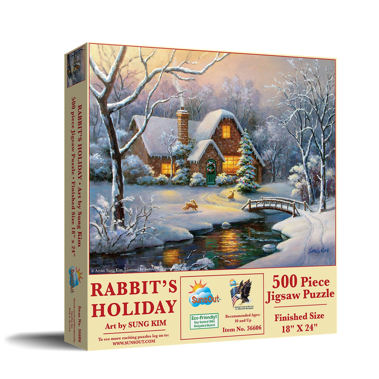 Rabbit's Holiday - 500 Piece Jigsaw Puzzle