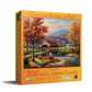 Covered Bridge in Fall (16) - 500 Piece Jigsaw Puzzle