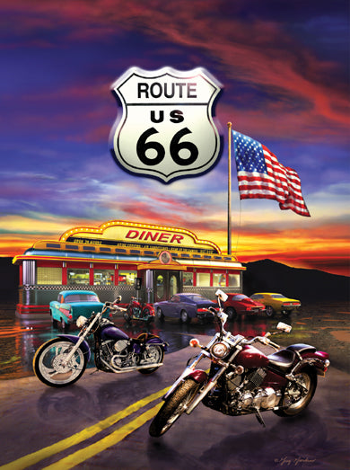 Route 66 Diner (16) - 1000 Piece Jigsaw Puzzle