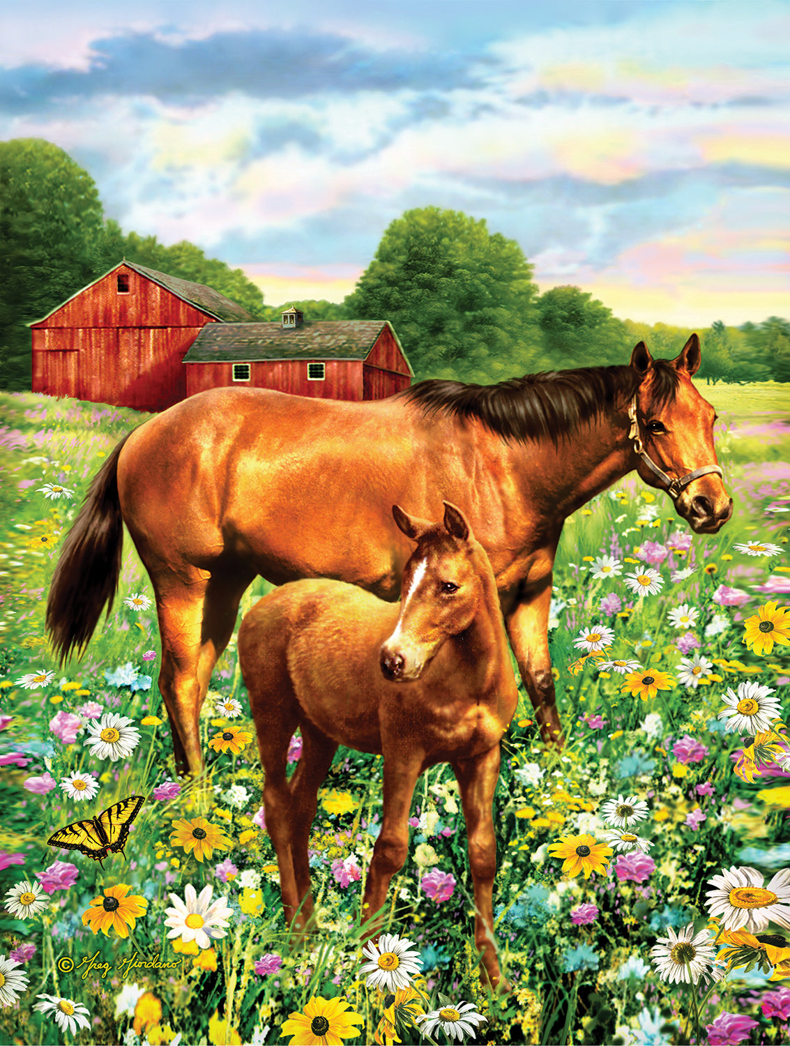 Mare and Foal - 500 Piece Jigsaw Puzzle
