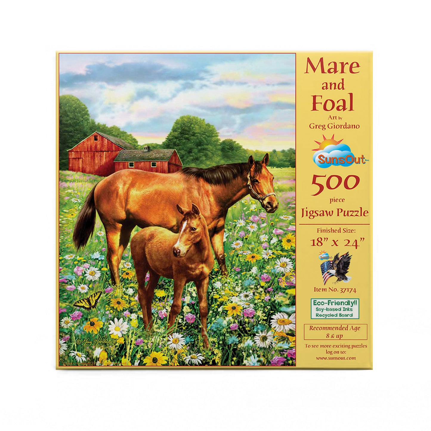 Mare and Foal - 500 Piece Jigsaw Puzzle