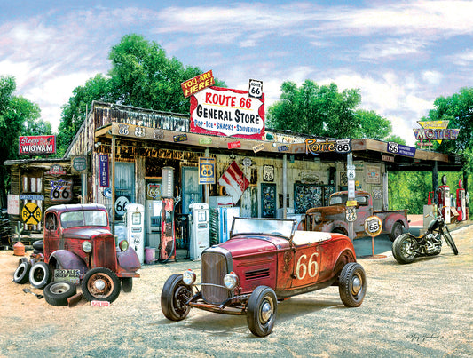 Rte. 66 General Store - 300 Piece Jigsaw Puzzle