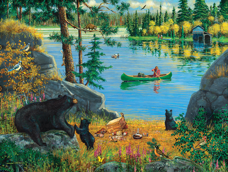 Bear Family Picnic - 500 Piece Jigsaw Puzzle