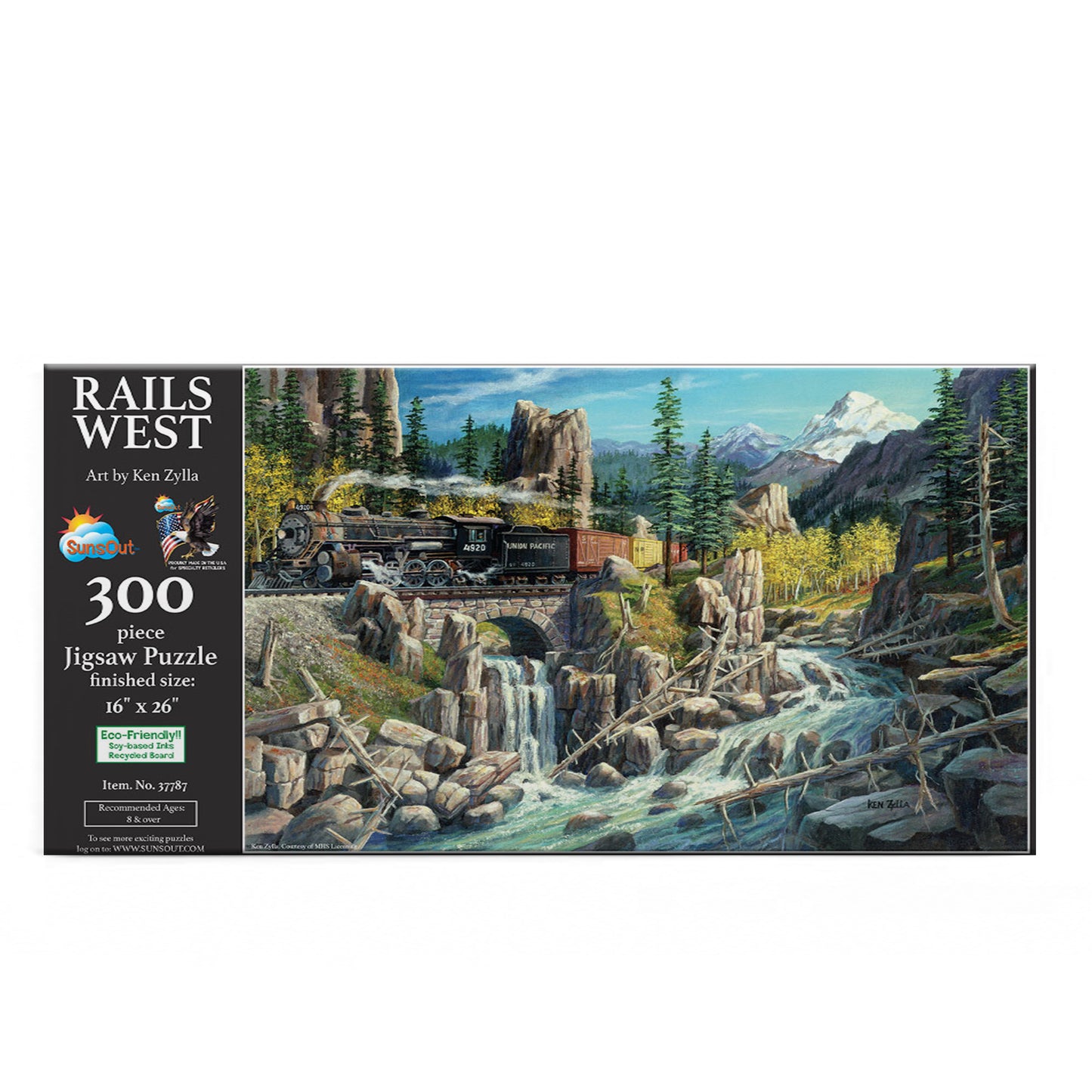 Rails West- 300 - 300 Piece Jigsaw Puzzle