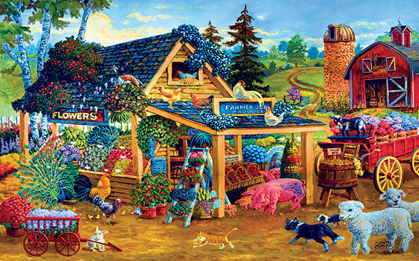 Fresh Fruits and Flowers - 300 Piece Jigsaw Puzzle