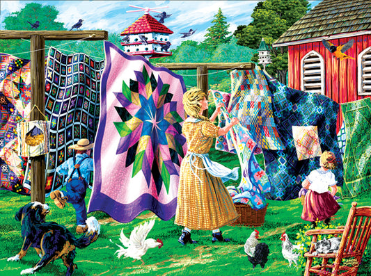 Quilter's Clothesline - 1000 Piece Jigsaw Puzzle
