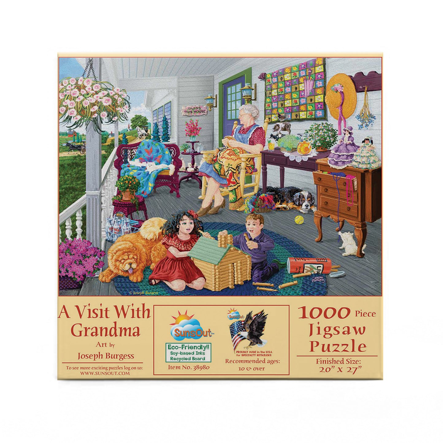 A Visit to Grandma's - 1000 Piece Jigsaw Puzzle