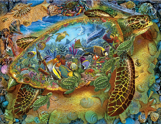 Sea Turtle World (16) - 1000 Piece Jigsaw Puzzle