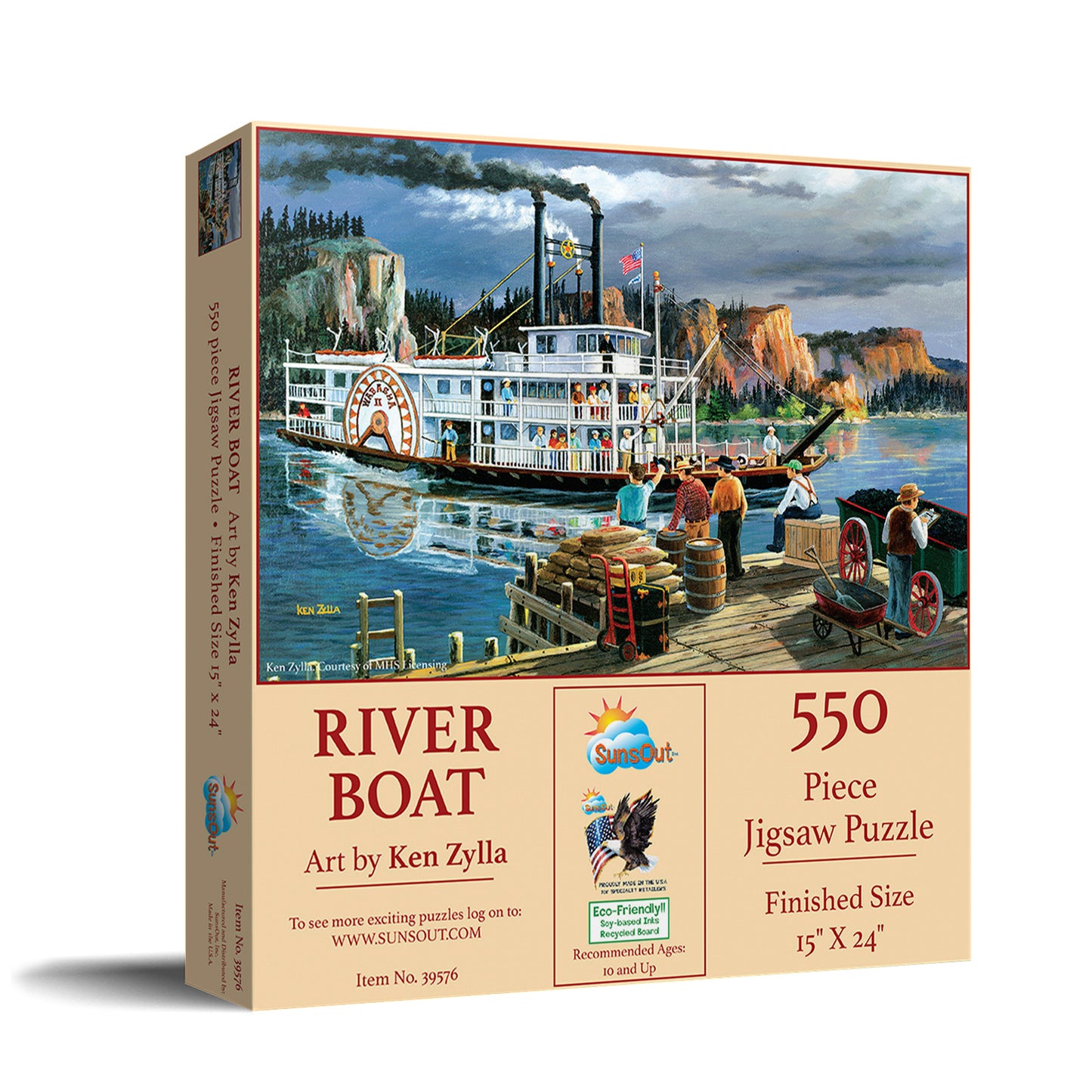Riverboat 550 - 550 Piece Jigsaw Puzzle