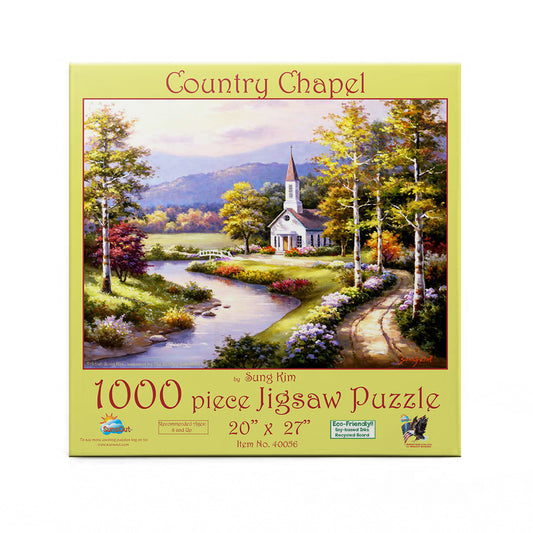 Country Chapel - 1000 - 1000 Piece Jigsaw Puzzle