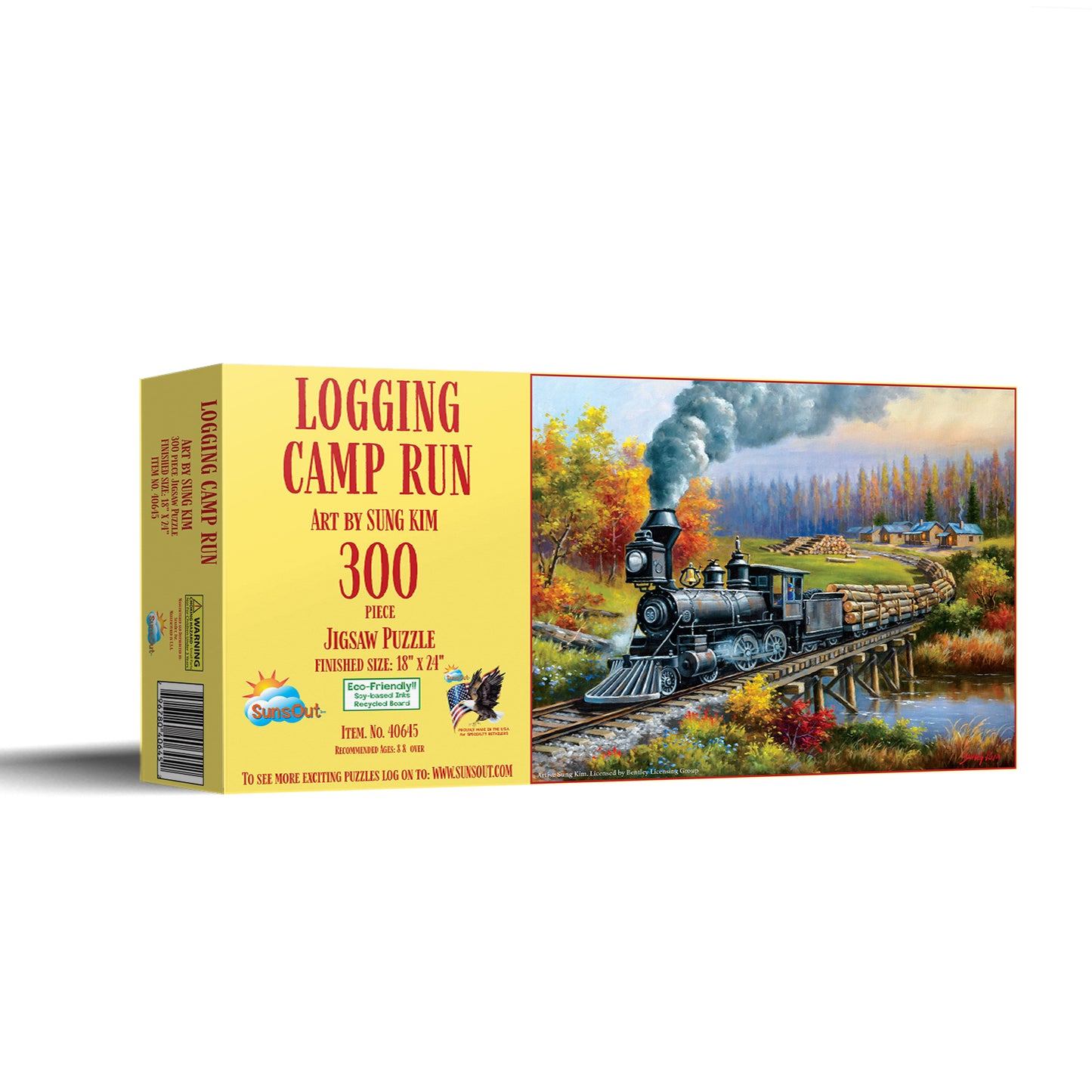 Logging Camp Run - 300 Piece Jigsaw Puzzle