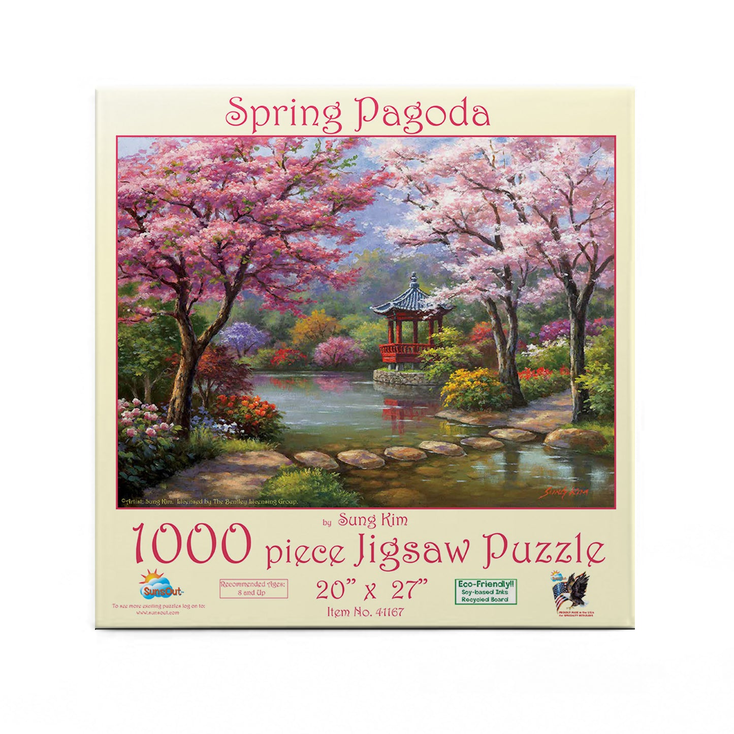 Spring Pagoda - 1000 - 1000 Piece Jigsaw Puzzle