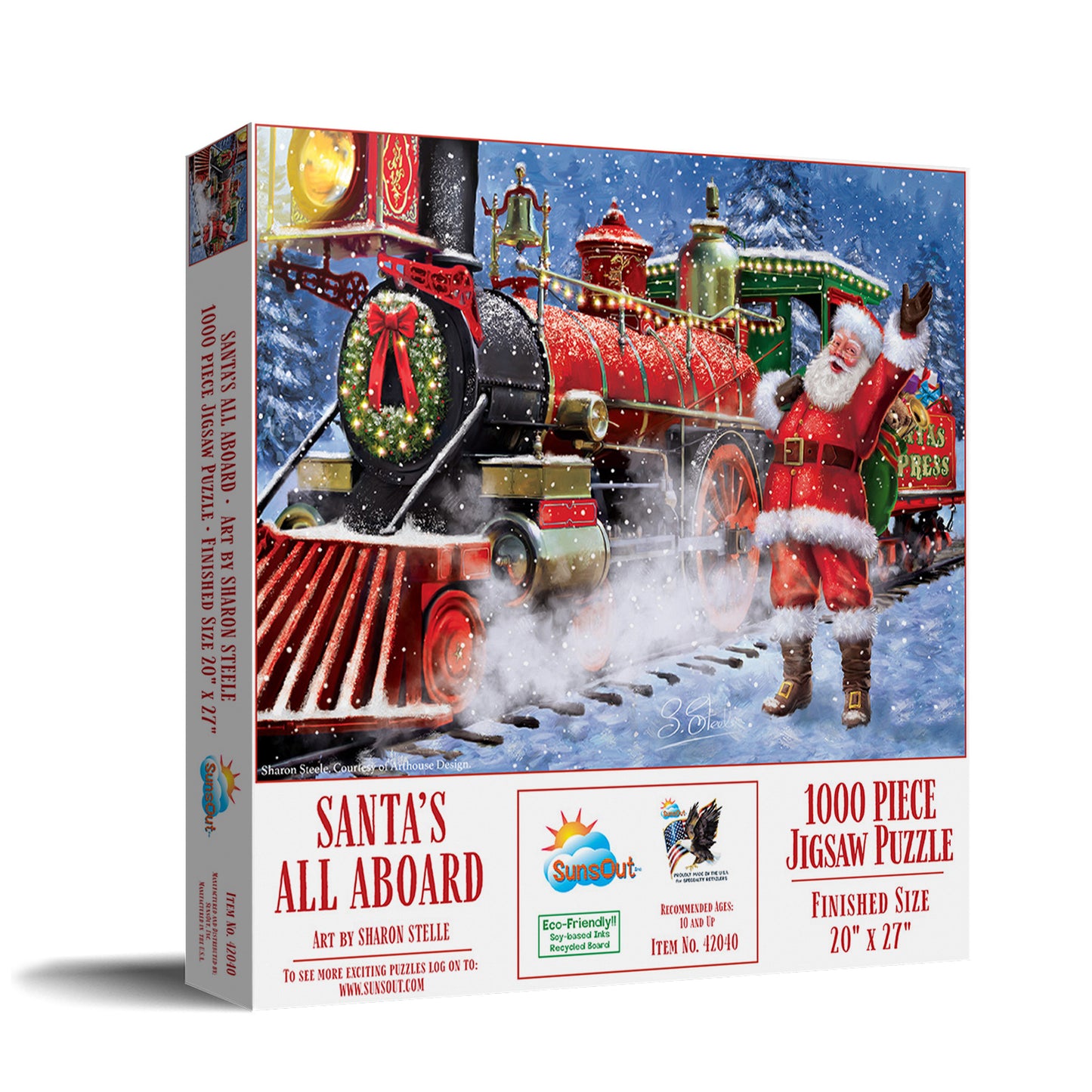 Santa's All Aboard - 1000 Piece Jigsaw Puzzle