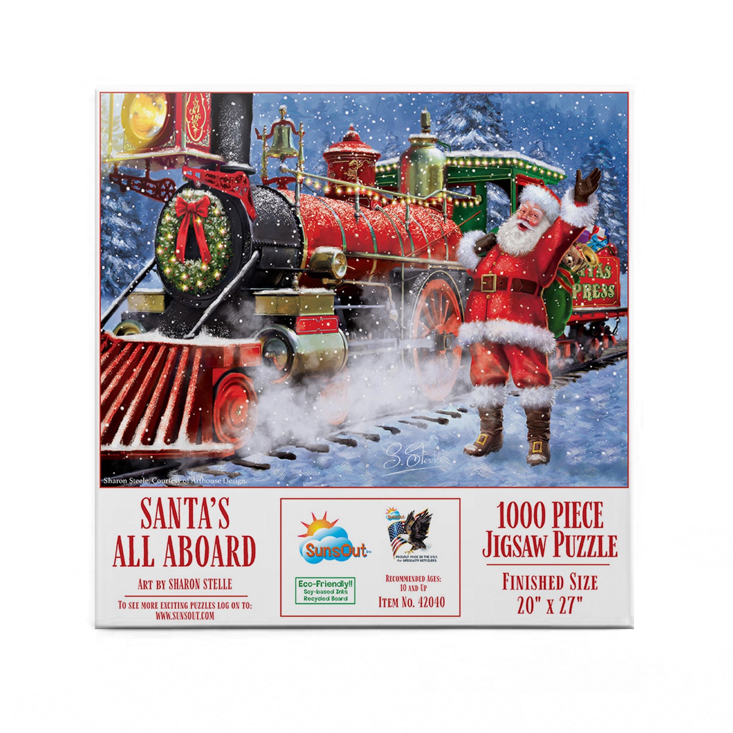 Santa's All Aboard - 1000 Piece Jigsaw Puzzle