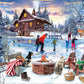 Fireside Skaters - 1000 Piece Jigsaw Puzzle