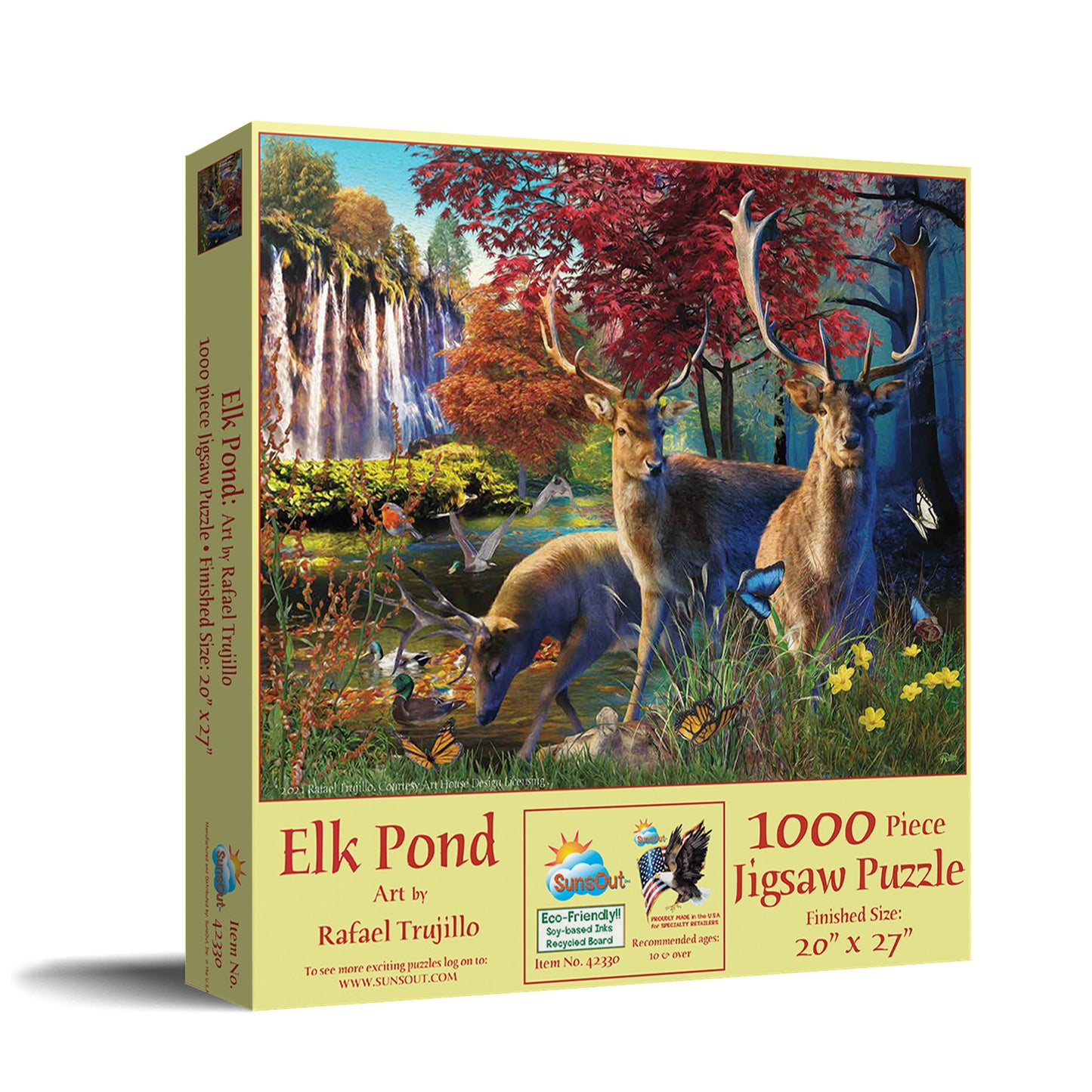 Elk Pond - 1000 Piece Jigsaw Puzzle