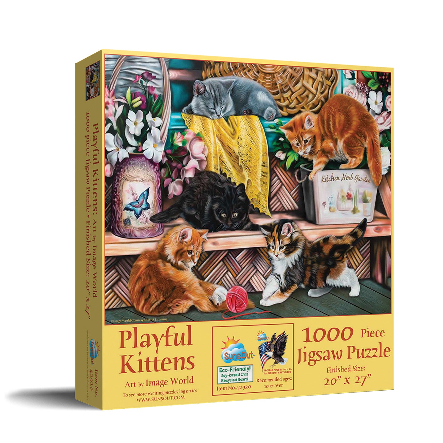 Playful Kittens - 1000 Piece Jigsaw Puzzle