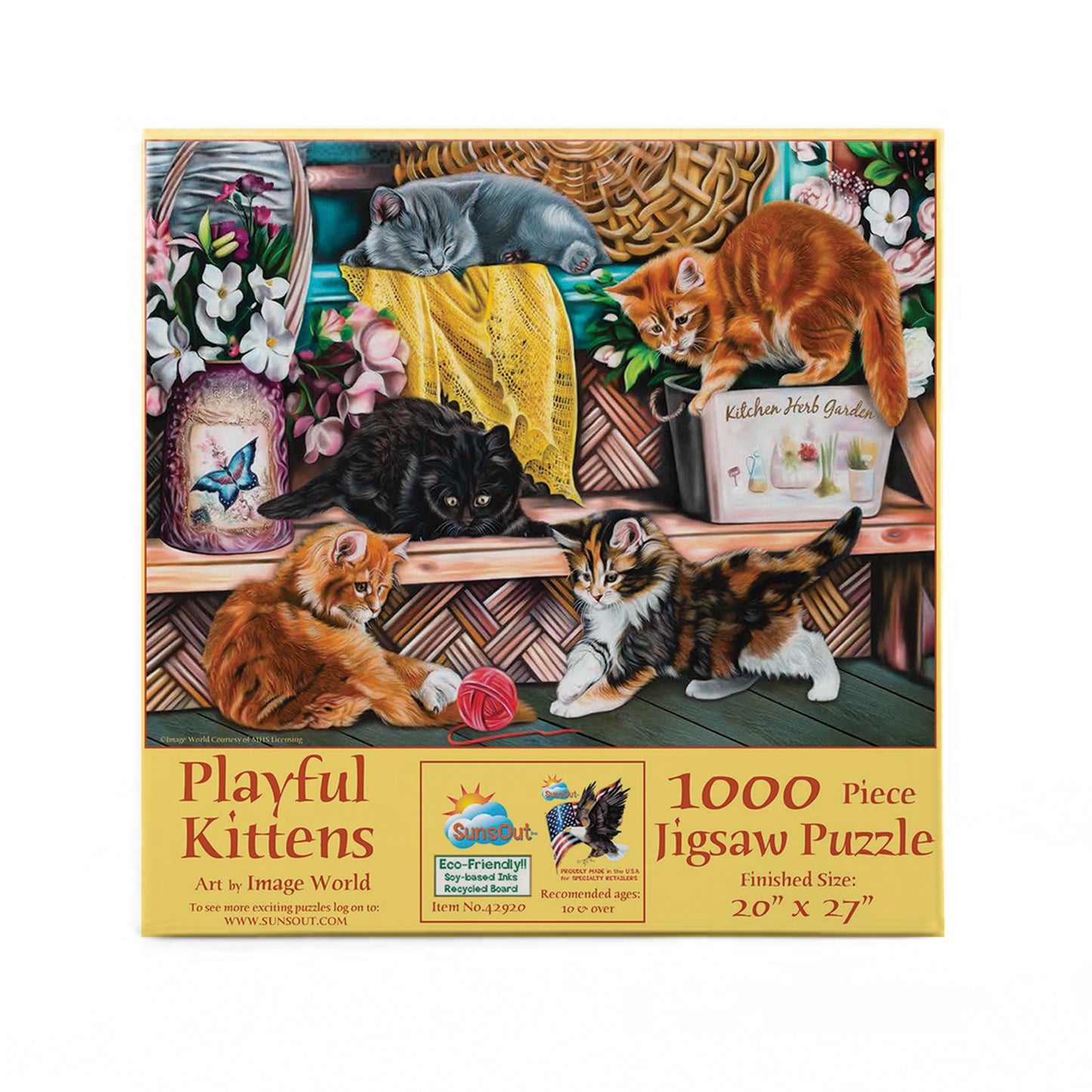 Playful Kittens - 1000 Piece Jigsaw Puzzle