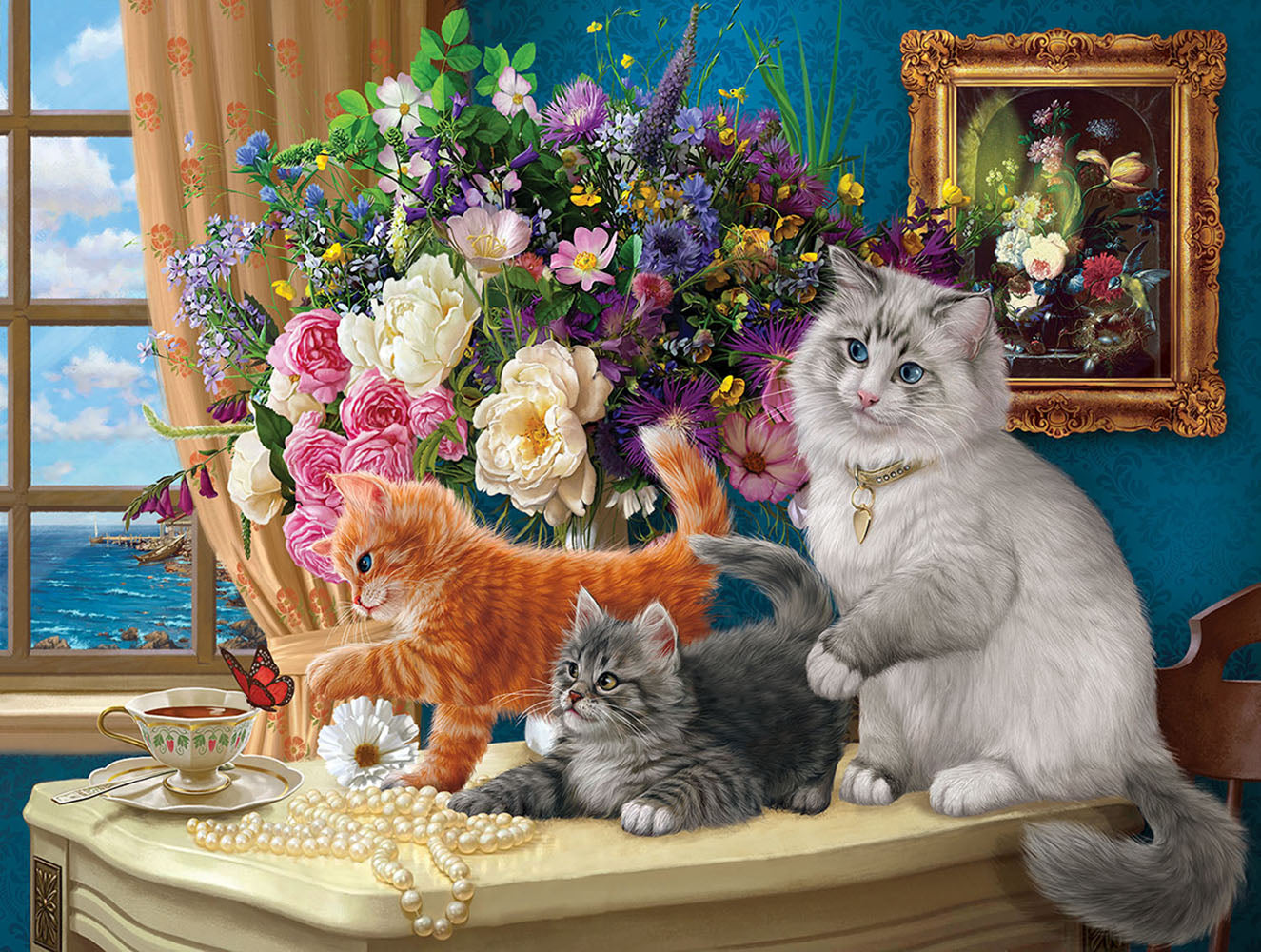 Kitten Tableau - 500 Piece Jigsaw Puzzle