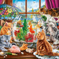 Kittens and the Aquarium - 500 Large Piece Jigsaw Puzzle