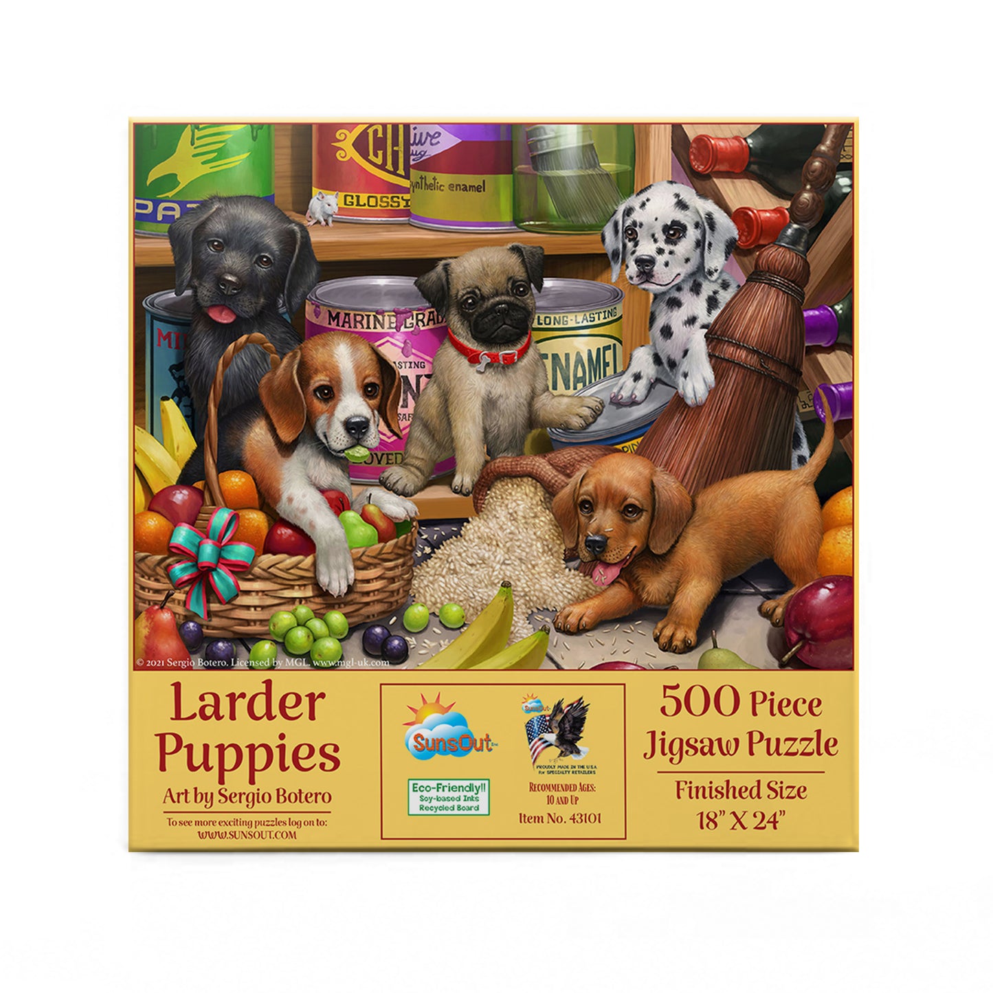 Larder Puppies - 500 Piece Jigsaw Puzzle