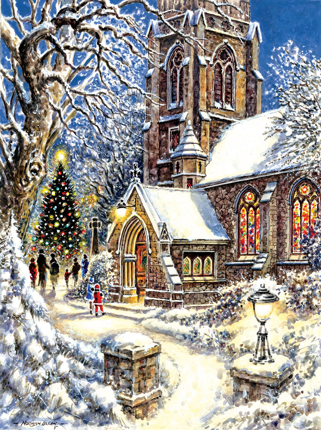 Church in the Snow - 1000 Piece Jigsaw Puzzle