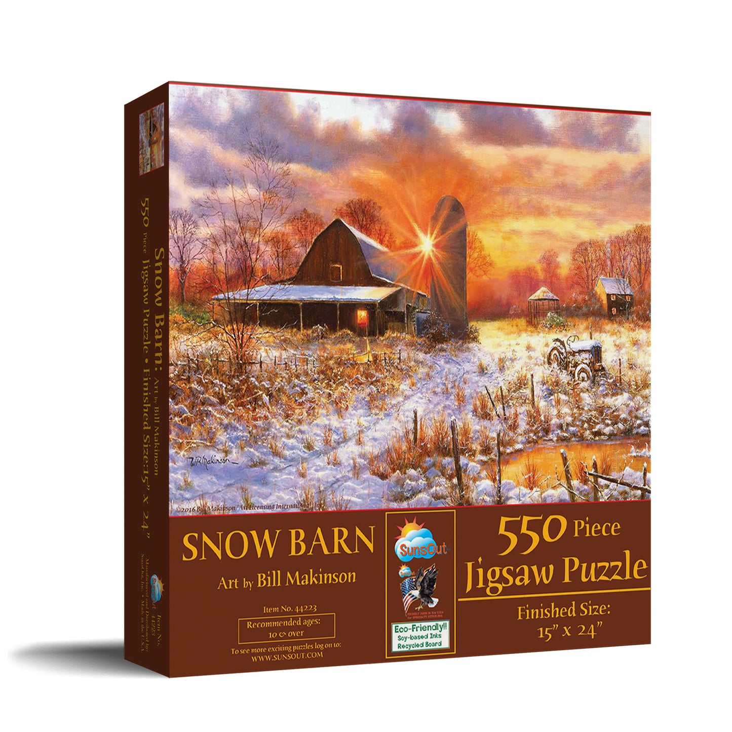 Snow Barn - 550 Piece Jigsaw Puzzle