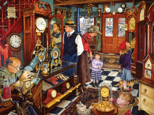 The Clock Shop - 1000 Piece Jigsaw Puzzle