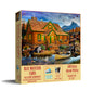 Blue Mountain Cabin - 500 Piece Jigsaw Puzzle