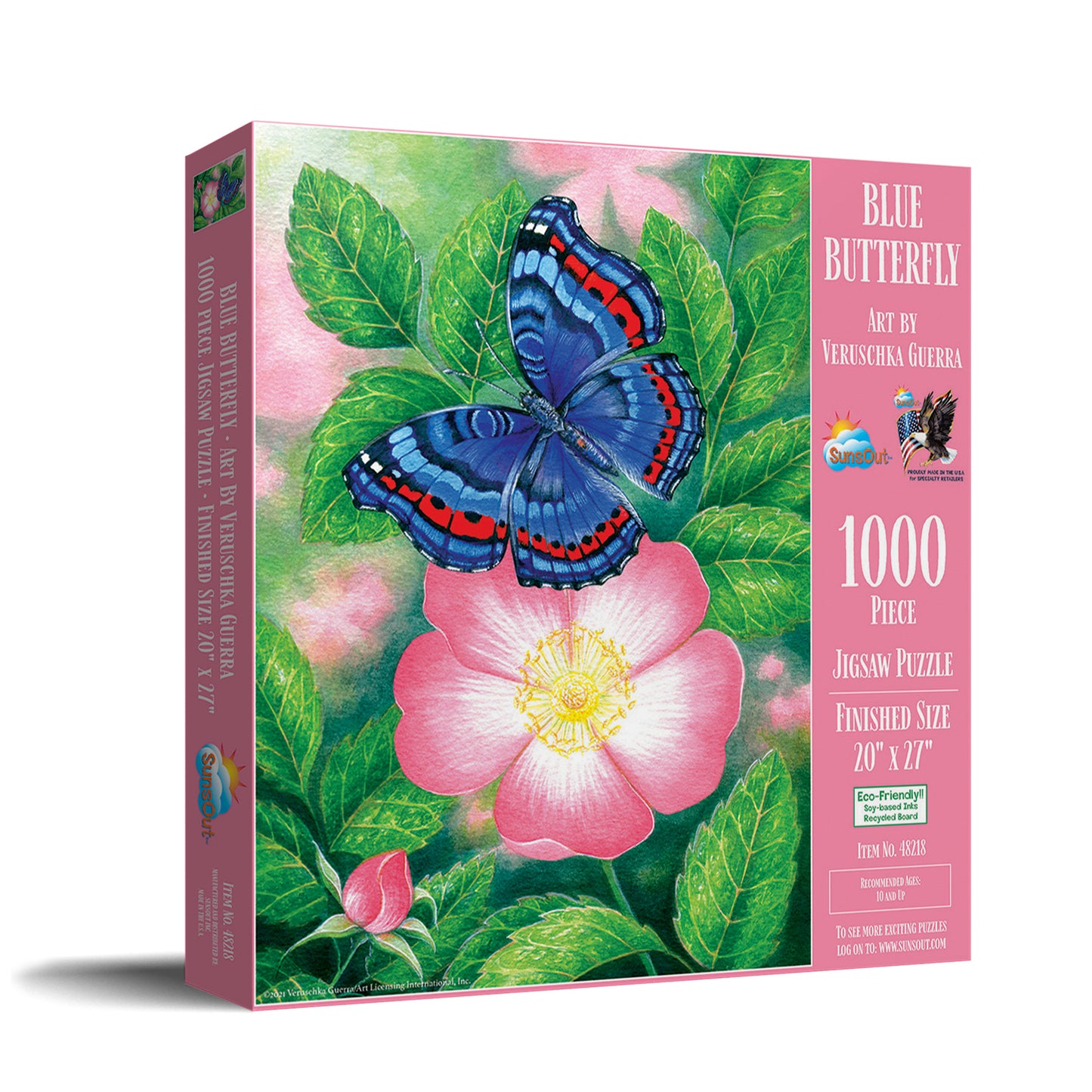 Blue Butterfly - 1000 Piece Jigsaw Puzzle