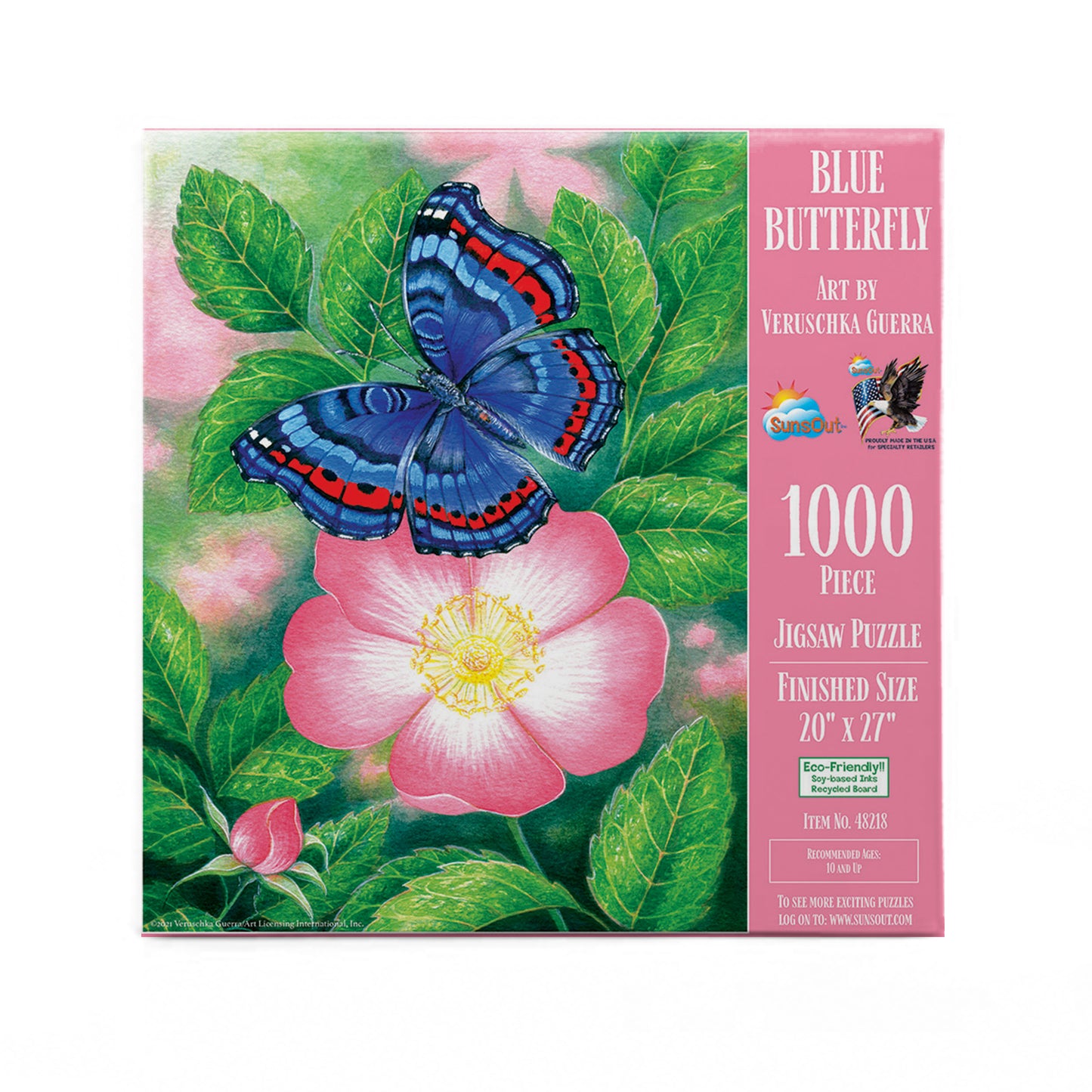 Blue Butterfly - 1000 Piece Jigsaw Puzzle